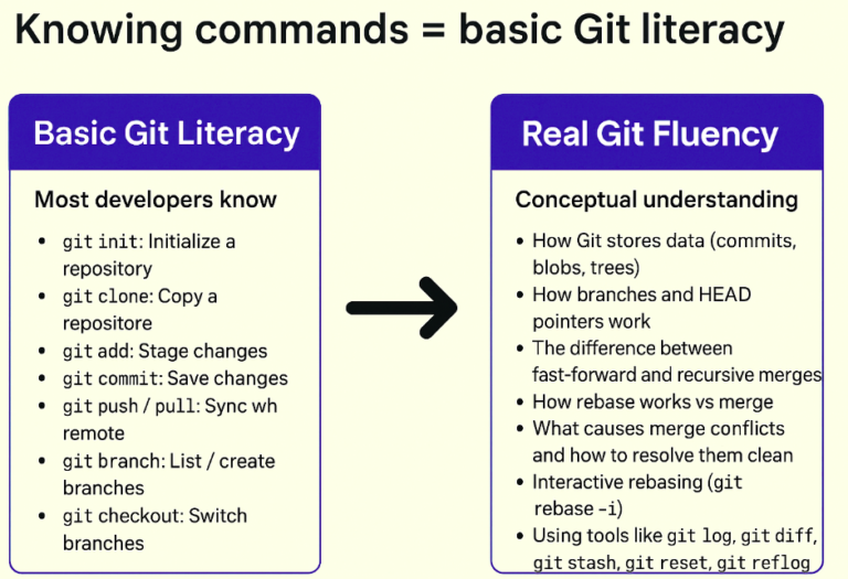 Many developers know Git commands, but struggle with resolving merge conflicts